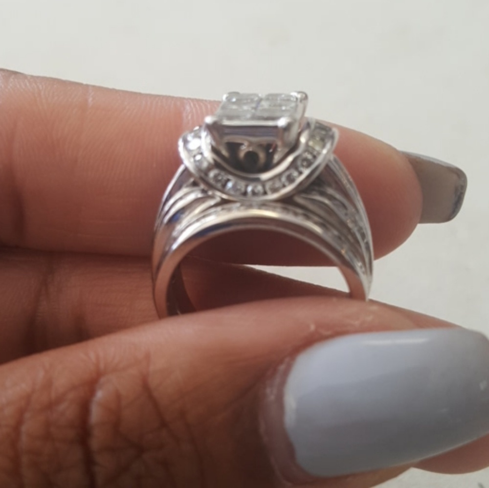 Diamond Ring w/ band - Picture 2 of 6